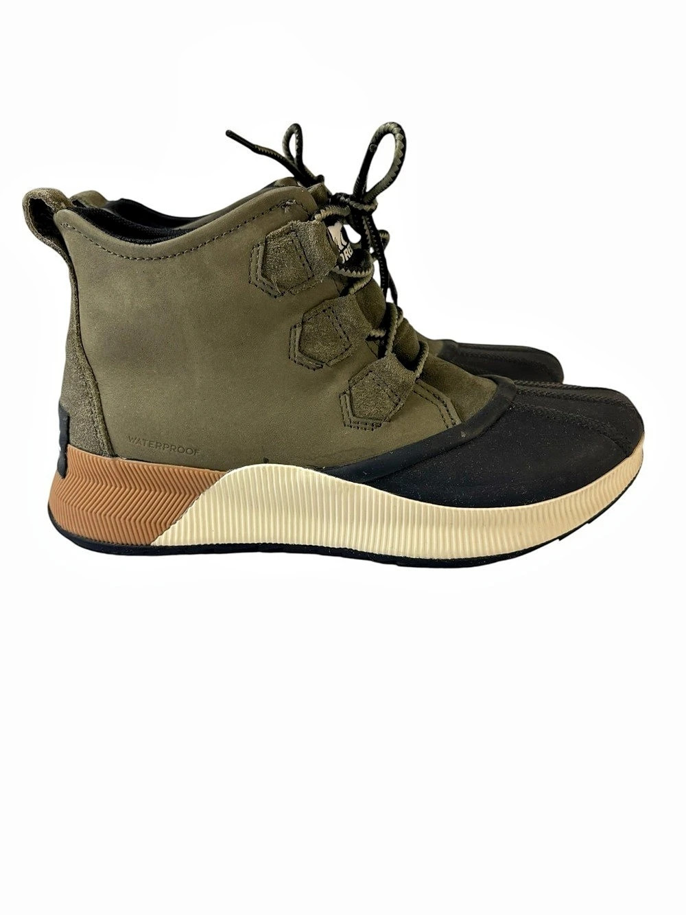 Sorel Out N About III City Sneaker Green Black Outdoor Winter US 9.5 Like New